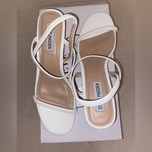 Steve Madden White Heels
